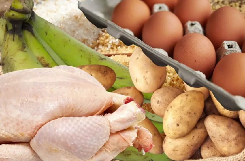  SUBEN  LOS PRECIOS DE LA  COMIDA. Productos como el pollo, plátanos, papa, azúcar y huevos subieron de precio, dice el BC